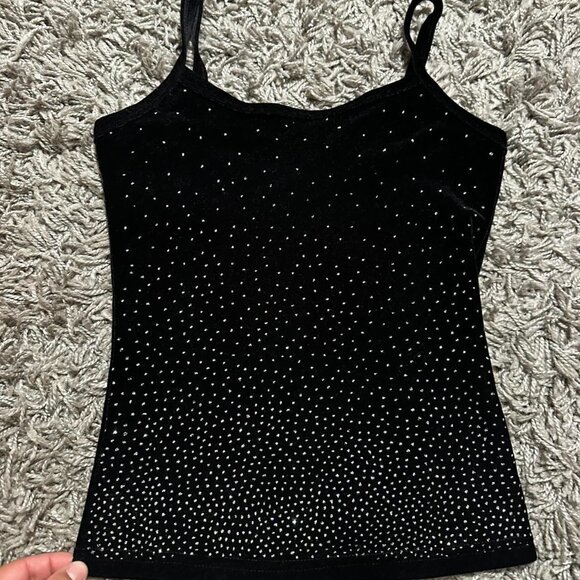 Cozy USA Velvet Whimsy Both Tank With Silver Sparkle Size S - Picture 1 of 7
